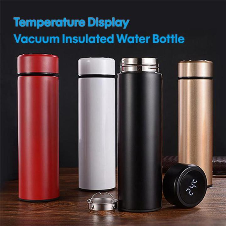 500ML Temperature Display Thermos Cup Stainless Steel Divided Thermos Bottle Outdoor Vacuum Insulated Cup